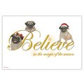 Pipsqueak Productions Pipsqueak Productions C585 Pug Believe Christmas Boxed Cards - Pack of 10 C585